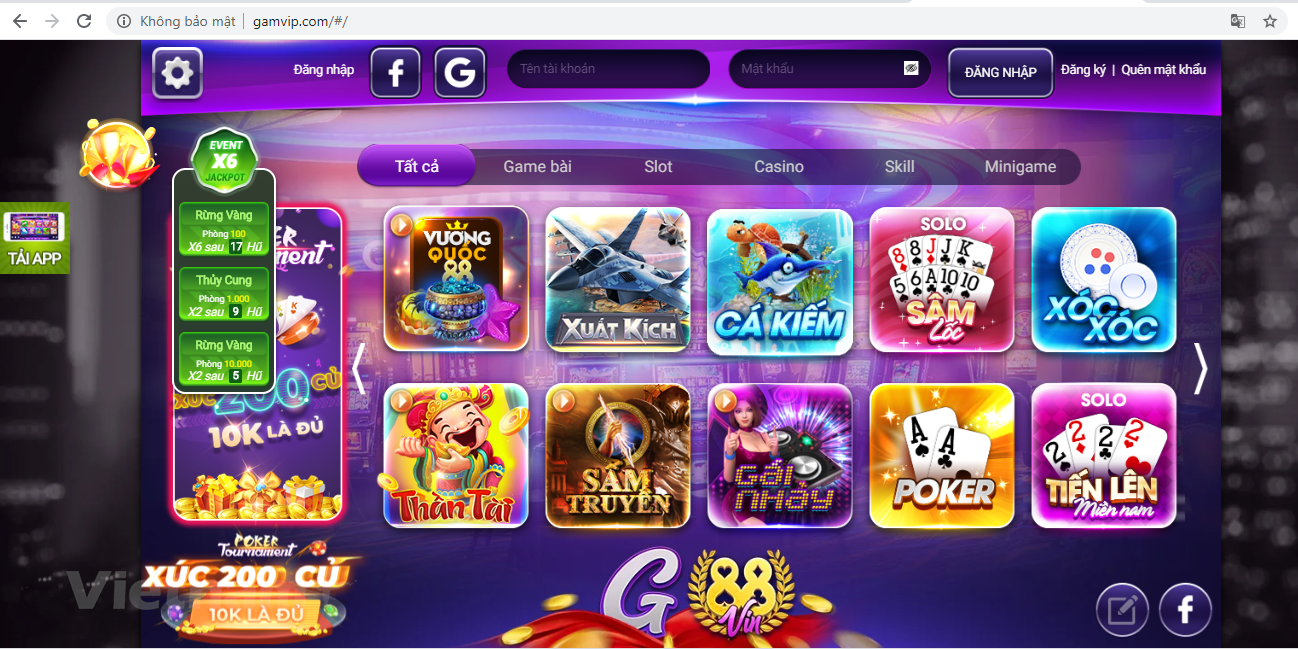 Cổng game bài Gamvip Club